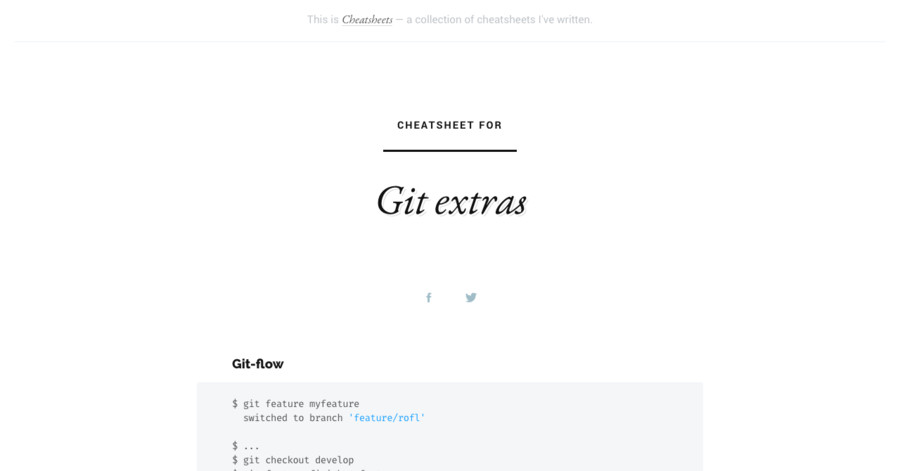 Git extras cheatsheet