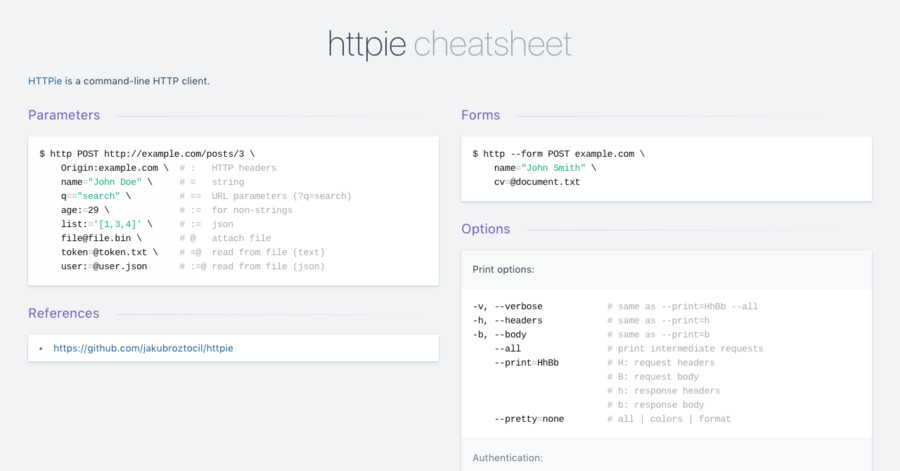 Command-over-HTTP, Docs