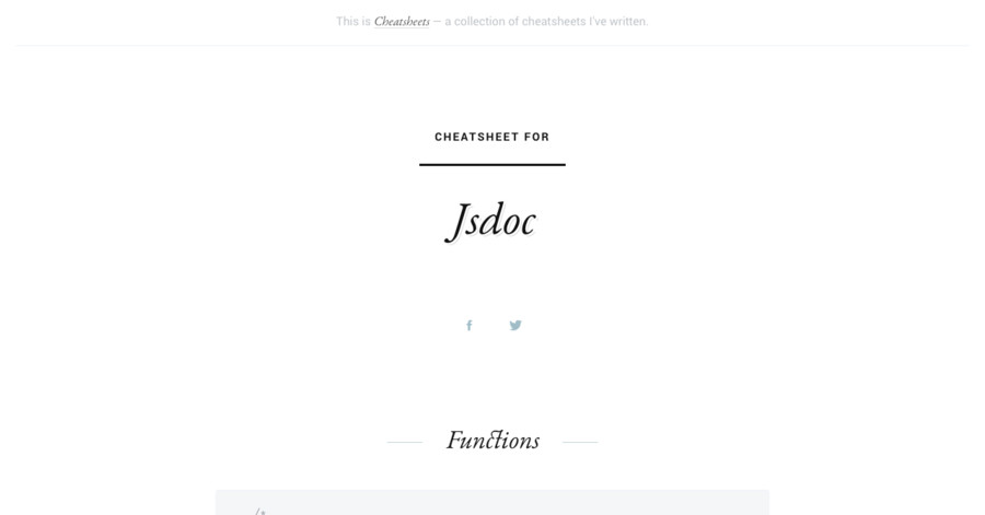 jsdoc-cheatsheet
